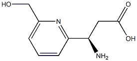 (3R)-3-AMINO-3-[6-(HYDROXYMETHYL)PYRIDIN-2-YL]PROPANOIC ACID Structure