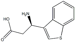 (3R)-3-AMINO-3-BENZO[B]THIOPHEN-3-YLPROPANOIC ACID Structure