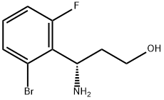 (3S)-3-AMINO-3-(2-BROMO-6-FLUOROPHENYL)PROPAN-1-OL 结构式