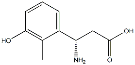 (3S)-3-AMINO-3-(3-HYDROXY-2-METHYLPHENYL)PROPANOIC ACID Structure