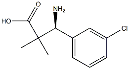 (3S)-3-AMINO-3-(3-CHLOROPHENYL)-2,2-DIMETHYLPROPANOIC ACID Structure