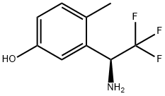 3-((1S)-1-AMINO-2,2,2-TRIFLUOROETHYL)-4-METHYLPHENOL Structure