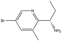 (1S)-1-(5-BROMO-3-METHYL(2-PYRIDYL))PROPYLAMINE,1270246-29-1,结构式