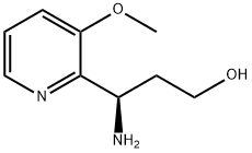 (3R)-3-AMINO-3-(3-METHOXY(2-PYRIDYL))PROPAN-1-OL,1270297-73-8,结构式