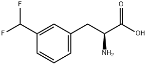 2-AMINO-3-[3-(DIFLUOROMETHYL)PHENYL]PROPANOIC ACID Structure