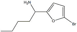 1-(5-BROMOFURAN-2-YL)PENTAN-1-AMINE Structure