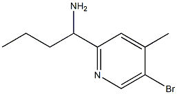 1-(5-BROMO-4-METHYL-2-PYRIDYL)BUTYLAMINE,1270387-09-1,结构式