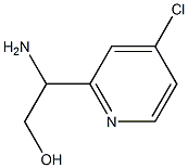 2-AMINO-2-(4-CHLOROPYRIDIN-2-YL)ETHAN-1-OL 结构式