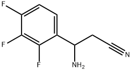 3-AMINO-3-(2,3,4-TRIFLUOROPHENYL)PROPANENITRILE Structure