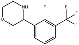 3-[2-FLUORO-3-(TRIFLUOROMETHYL)PHENYL]MORPHOLINE 结构式