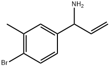 1-(4-溴-3-甲基苯基)丙-2-烯-1-胺,1270455-79-2,结构式