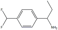 1-[4-(DIFLUOROMETHYL)PHENYL]PROPAN-1-AMINE Struktur