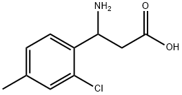 3-AMINO-3-(2-CHLORO-4-METHYLPHENYL)PROPANOIC ACID Structure