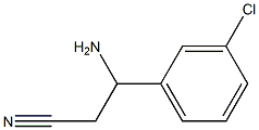 3-AMINO-3-(3-CHLOROPHENYL)PROPANENITRILE Structure