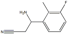 3-AMINO-3-(3-FLUORO-2-METHYLPHENYL)PROPANENITRILE 化学構造式