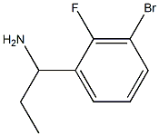 1-(3-bromo-2-fluorophenyl)propan-1-amine,1273655-04-1,结构式