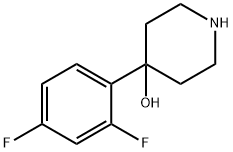 4-(2,4-二氟苯基)哌啶-4-醇, 1274933-78-6, 结构式