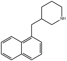 Piperidine, 3-(1-naphthalenylmethyl)- Structure