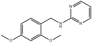 N-[(2,4-dimethoxyphenyl)methyl]pyrimidin-2-amine 化学構造式