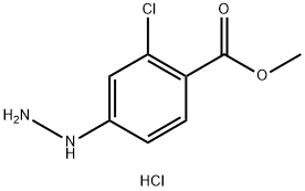 methyl 2-chloro-4-hydrazinylbenzoate hydrochloride Structure