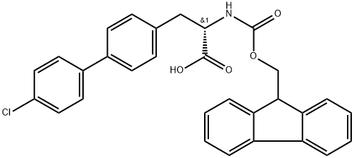 N-Fmoc-4-(4-Chlorophenyl)-L-phenylalanine Struktur