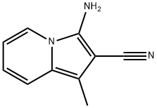 3-amino-1-methylindolizine-2-carbonitrile Structure