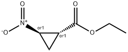 trans-2-Nitro-cyclopropanecarboxylic acid ethyl ester 结构式