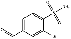 2-bromo-4-formylbenzene-1-sulfonamide Structure