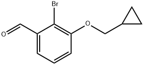 2-Bromo-3-cyclopropylmethoxybenzaldehyde Structure