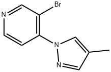 3-BROMO-4-(4-METHYL-1H-PYRAZOL-1-YL)PYRIDINE Structure