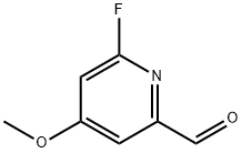 2-Pyridinecarboxaldehyde, 6-fluoro-4-methoxy- Structure