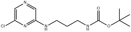 tert-butyl N-{3-[(6-chloropyrazin-2-yl)amino]propyl}carbamate 结构式