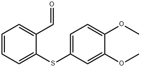 2-(3,4-Dimethoxyphenylthio)benzaldehyde Structure
