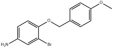 3-Bromo-4-(4-methoxybenzyloxy)-phenylamine Structure