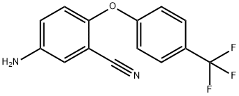 5-amino-2-[4-(trifluoromethyl)phenoxy]benzonitrile Structure