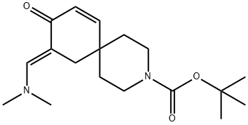 tert-butyl (E)-10-((dimethylamino)methylene)-9-oxo-3-azaspiro[5.5]undec-7-ene-3-carboxylate Structure