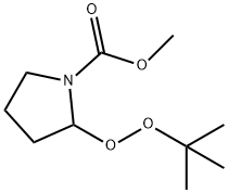 1-Pyrrolidinecarboxylic acid, 2-[(1,1-dimethylethyl)dioxy]-, methyl ester Structure