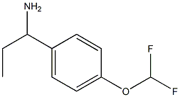 1-[4-(difluoromethoxy)phenyl]propan-1-amine Struktur