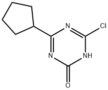 2-Chloro-4-cyclopentyl-6-hydroxy-1,3,5-triazine Struktur