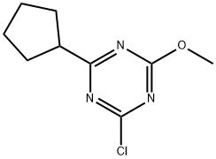 2-Chloro-4-cyclopentyl-6-methoxy-1,3,5-triazine 化学構造式