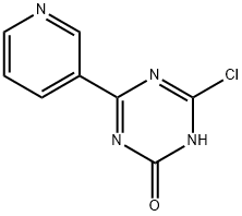 2-Chloro-4-(3-pyridyl)-6-hydroxy-1,3,5-triazine 化学構造式