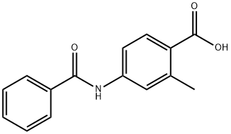 4-benzamido-2-methylbenzoic acid Struktur