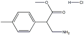 methyl 3-amino-2-(4-methylphenyl)propanoate hydrochloride Struktur