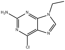 6-CHLORO-9-ETHYL-9H-PURIN-2-AMINE Struktur