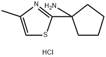 1-(4-methyl-1,3-thiazol-2-yl)cyclopentan-1-amine dihydrochloride Struktur