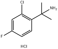 2-(2-chloro-4-fluorophenyl)propan-2-amine hydrochloride Structure
