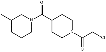2-chloro-1-[4-(3-methylpiperidine-1-carbonyl)piperidin-1-yl]ethan-1-one,1306606-87-0,结构式
