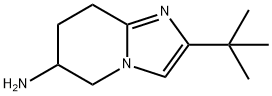 2-tert-butyl-5H,6H,7H,8H-imidazo[1,2-a]pyridin-6-amine 化学構造式