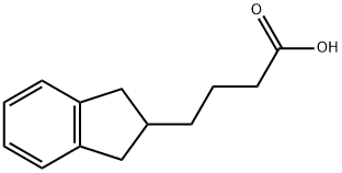 4-(2,3-dihydro-1H-inden-2-yl)butanoic acid Struktur