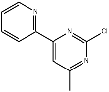 2-Chloro-4-(pyridin-2-yl)-6-methylpyrimidine 化学構造式